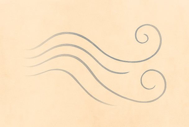 Illustration d'un rythme respiratoire régulier