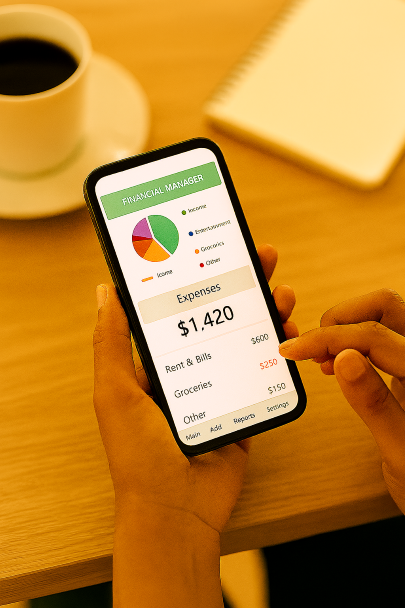 Applications de gestion financière sur smartphone