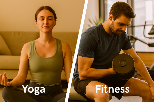 Comparaison yoga et fitness pour la détente